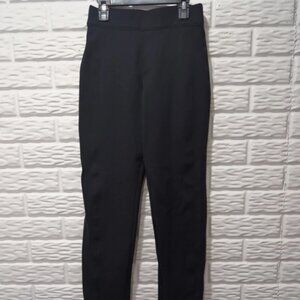 SPANX SPANXsmooth PerfectFit Ponte Knit Straight Pants Pull On Black Slimming XS